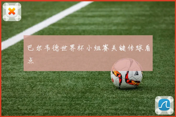 巴尔韦德世界杯小组赛关键传球看点
